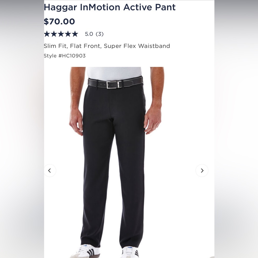 Mens NWT Haggar In Motion golf/leisure pants Sz 40 x 32